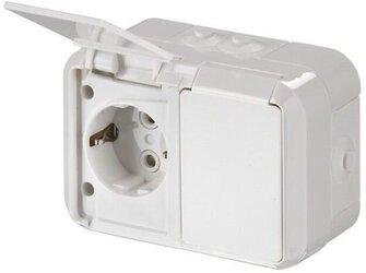 Abb Kosti 2-os pistorasia pinta IP55
