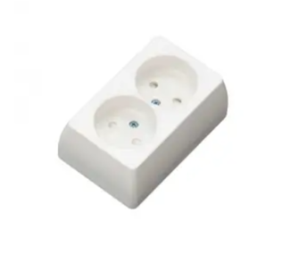 Maadoittamaton pistorasia 2-os pinta Etman