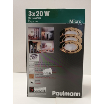 Paulmann spottivalot 3-osainen GOLD
