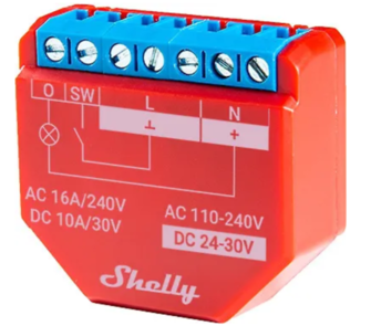 Shelly Plus 1PM relekytkin WIFI
