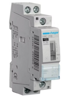 VÄLIRELE HAGER ERC218 1s+1a 16A k.230V