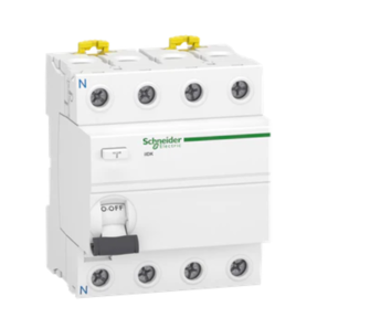 Vikavirtasuojakytkin 4-nap Schneider electric A-tyyppi