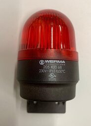 230VAC vilkkuvalo PUN 