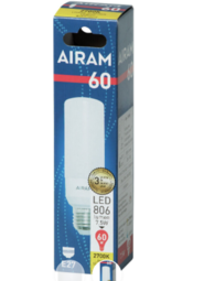 Airam tuubilamppu E27 806 / 1055 lumen