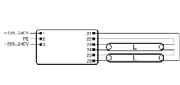 Elektroninen liitäntälaite 2x18-40 OSRAM