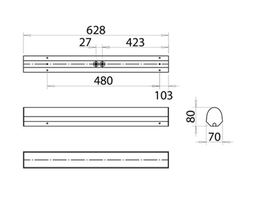 KYLPYHUONEVALAISIN ALISA IP44 AL14118LED/DW IP44 9W/8DW SW