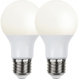 Star Trading LED-lamppu E27 opaque basic 3000K 806lm 2-pack