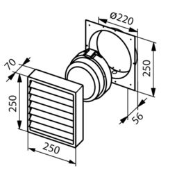 SAUNAVALAISIN AVH11.1 IP44 E27 1X40/60W