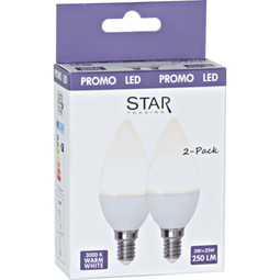 Star Trading Promo LED-lamppu E14 2-pack