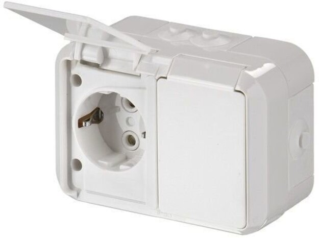 Abb Kosti 2-os pistorasia pinta IP55