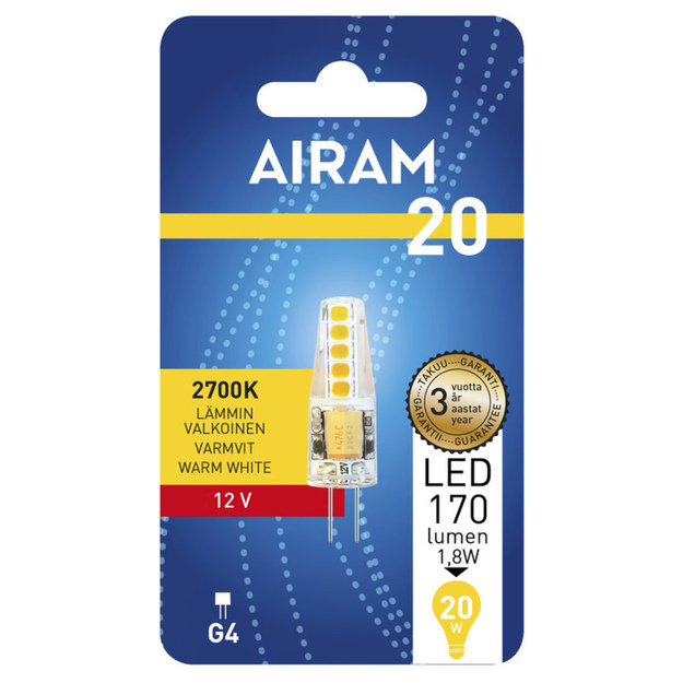 Airam Pienoislamppu Led 2700K 160lm G4 12V