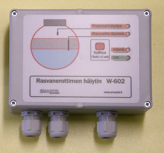 Rasvanerottimen hälytin