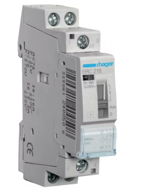 VÄLIRELE HAGER ERC218 1s+1a 16A k.230V